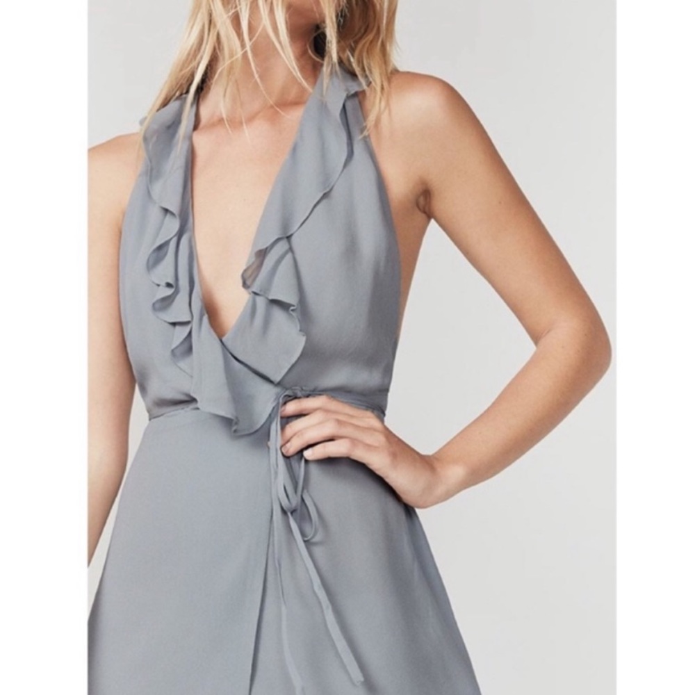Reformation Waterfall Wrap Dress